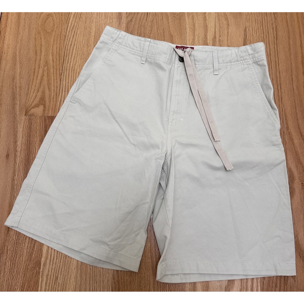 CHAPS Denim Mens Chino Shorts W32 Medium Beige 100% cotton Size 33
